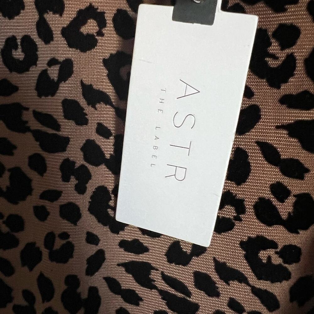 NWT ASTR Leopard Sheer bodysuit size medium New With Tags - Picture 11 of 12